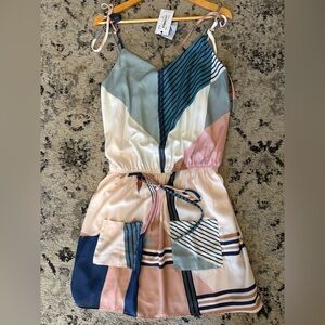 Zele Multicolor Geometric Dress